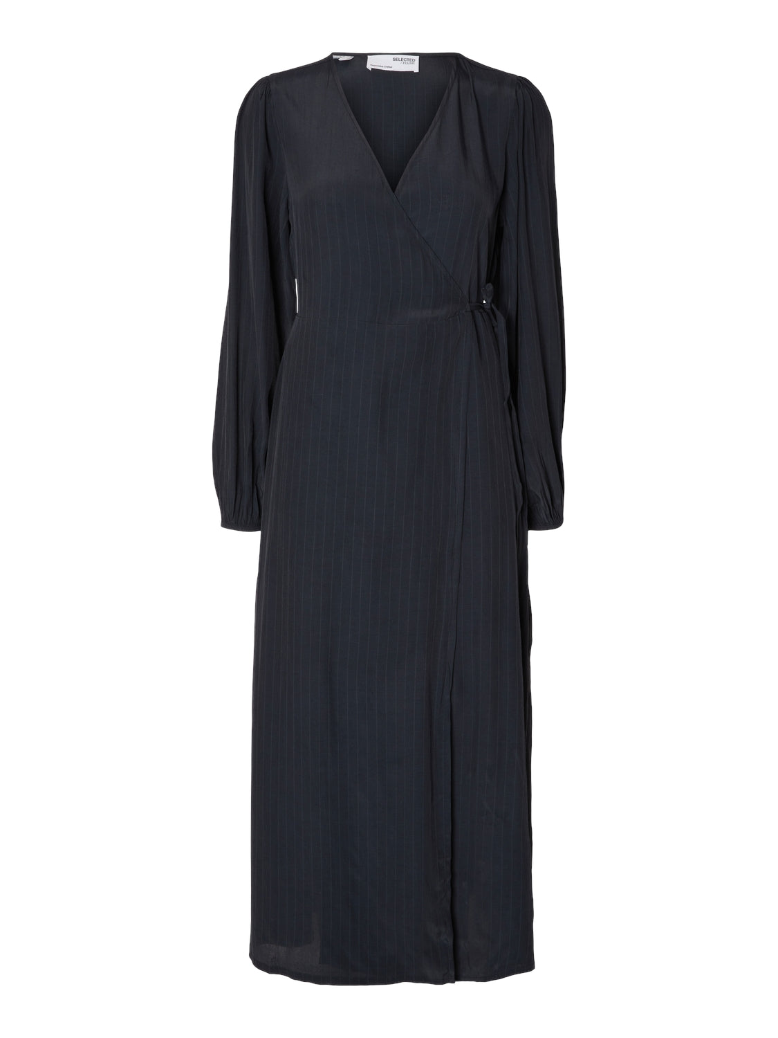 Susie L/S Ankle Wrap Dress - Dark Sapphire
