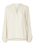 Viva Ls V-Neck Top - Sandshell