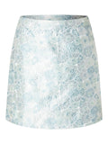Divia-Blake Short Wrap Skirt - Sky Blue