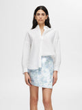 Divia-Blake Short Wrap Skirt - Sky Blue