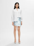 Divia-Blake Short Wrap Skirt - Sky Blue