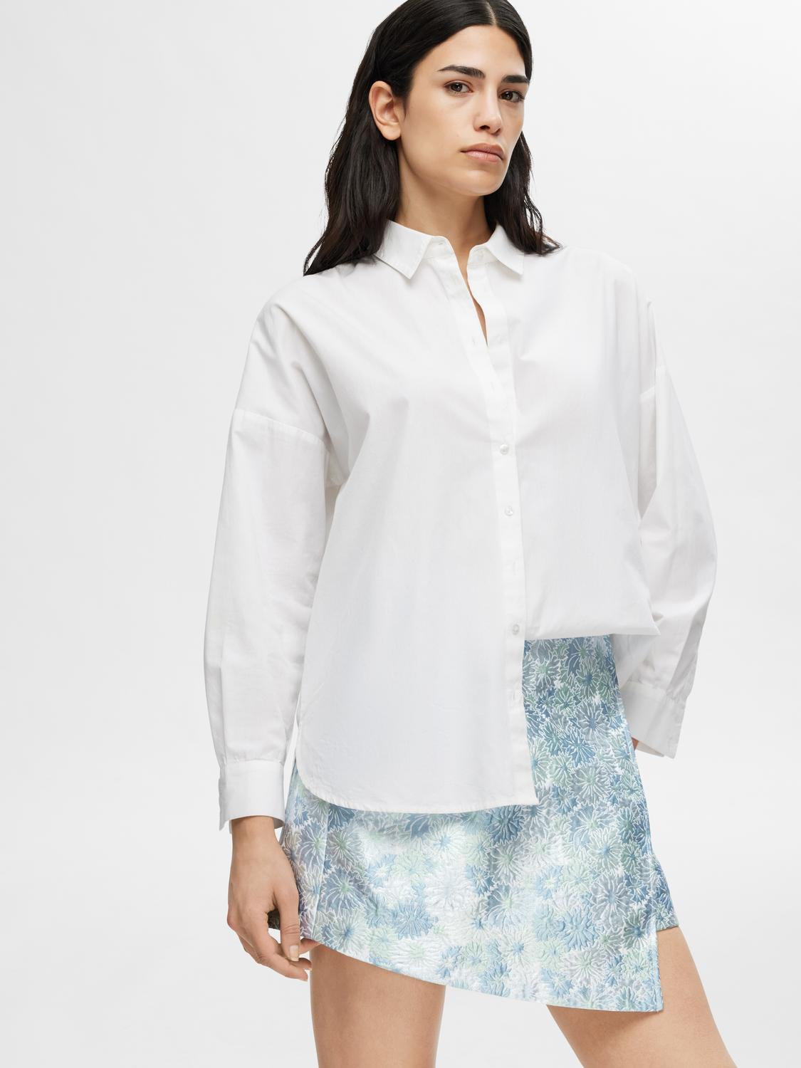Divia-Blake Short Wrap Skirt - Sky Blue