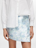 Divia-Blake Short Wrap Skirt - Sky Blue