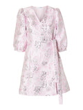 Demmi-Siv Ss Wrap Dress - Cradle Pink