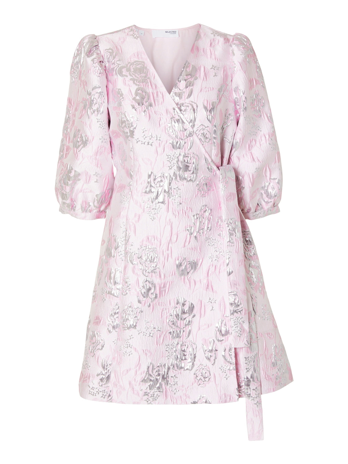 Demmi-Siv Ss Wrap Dress - Cradle Pink