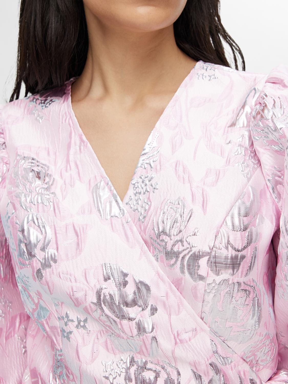 Demmi-Siv Ss Wrap Dress - Cradle Pink