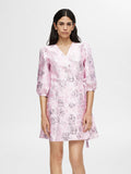 Demmi-Siv Ss Wrap Dress - Cradle Pink