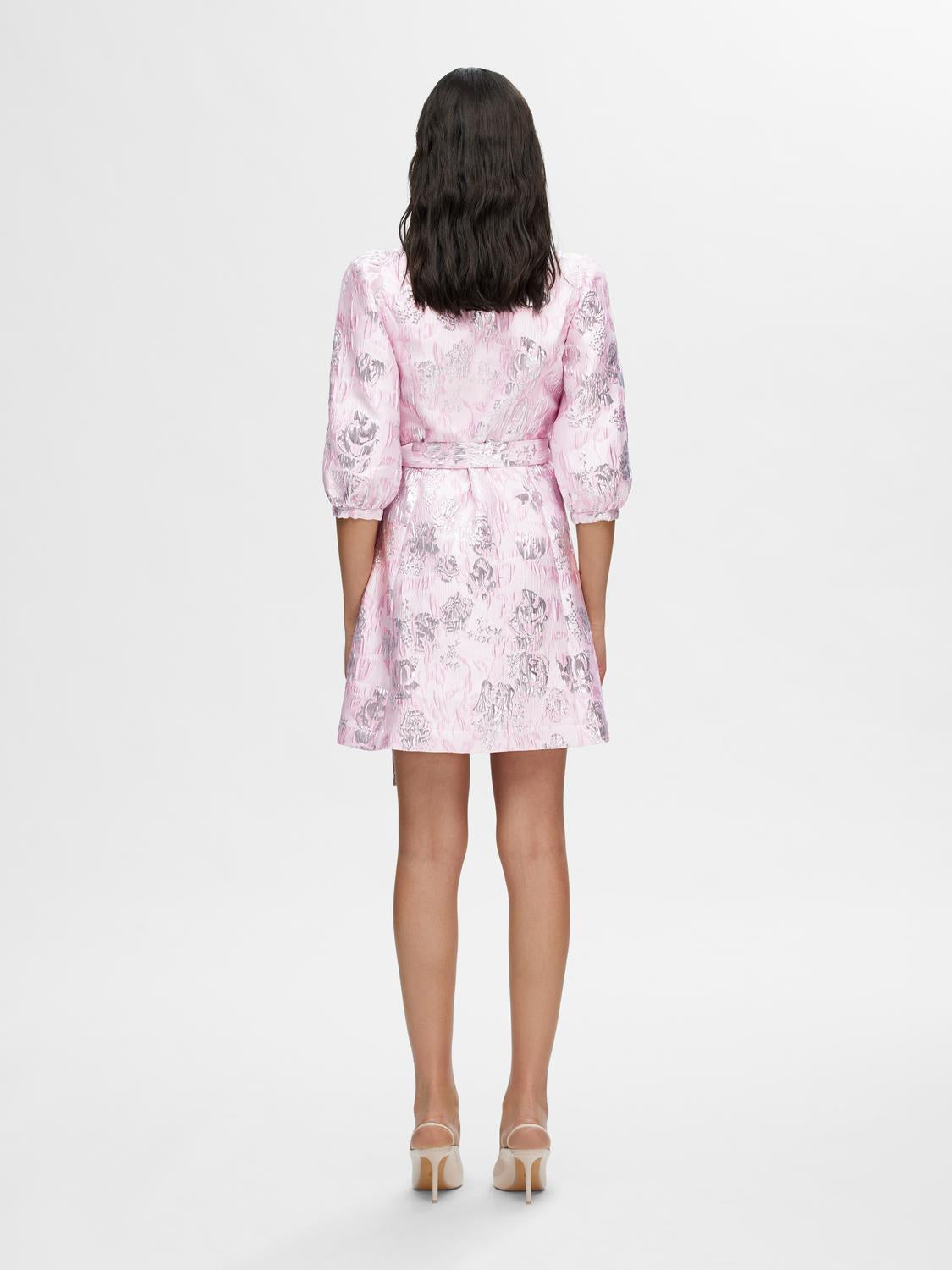 Demmi-Siv Ss Wrap Dress - Cradle Pink