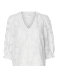 Cathi-Sadie 3/4 Top FF - Bright White