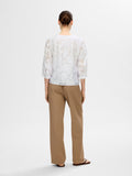 Cathi-Sadie 3/4 Top FF - Bright White