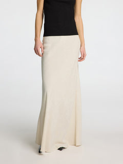 Viva-Lena Hw Ankle Skirt Noos - Sandshell