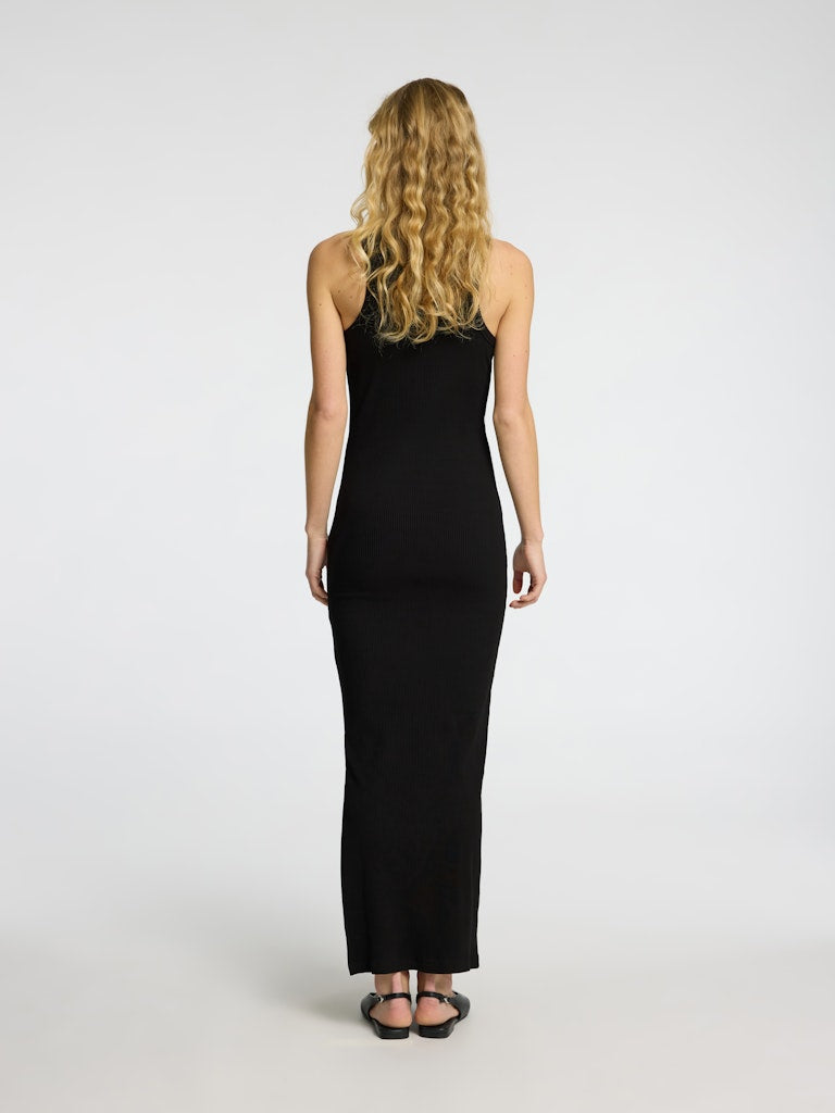 Anna Sl Ankle Tank Dress - Svart