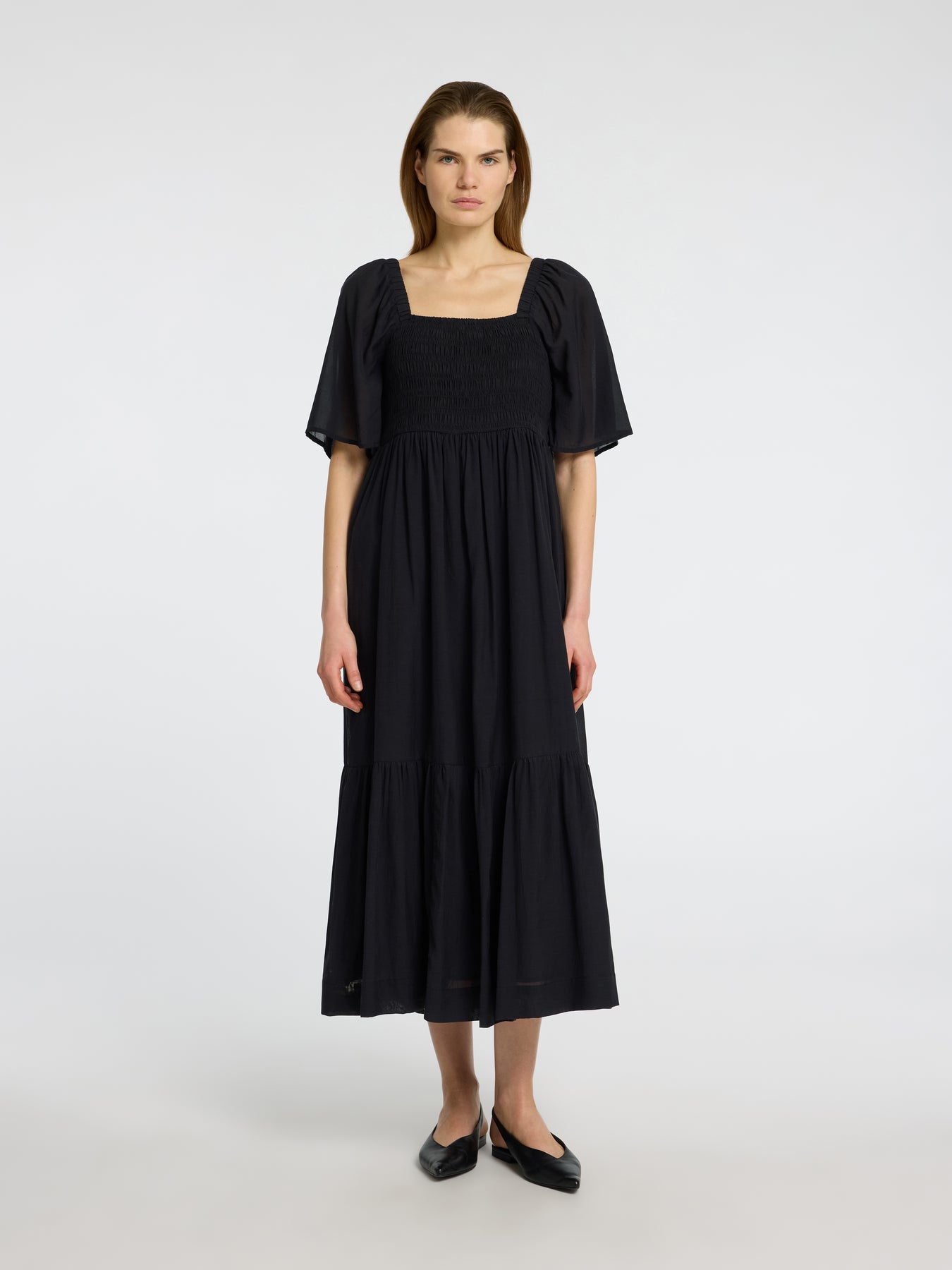 Dora SS Ankle Dress - Svart