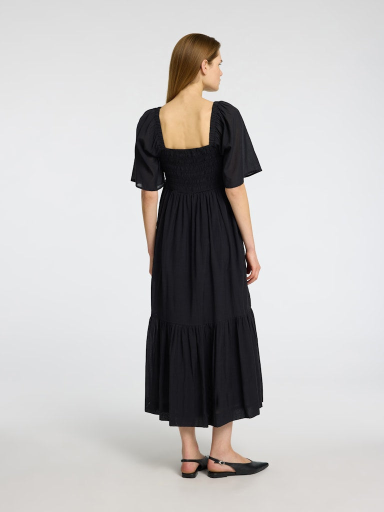 Dora SS Ankle Dress - Svart