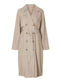 Jada Linen Trenchcoat - Nomad Melage
