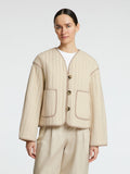 Linn quiltad jacka - Birch