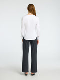 Naja Ls Fitted Buttoned Shirt - Bright White
