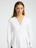 Naja Ls Fitted Buttoned Shirt - Bright White