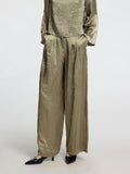 Selected Femme Selene HW Wide Pant - Vetiver