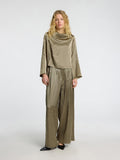 Selected Femme Selene HW Wide Pant - Vetiver