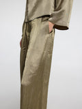 Selected Femme Selene HW Wide Pant - Vetiver