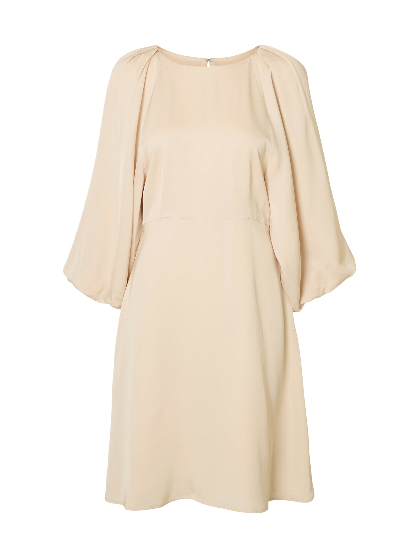 Laurina 3/4 Short Open Back Dress B - Sandshell