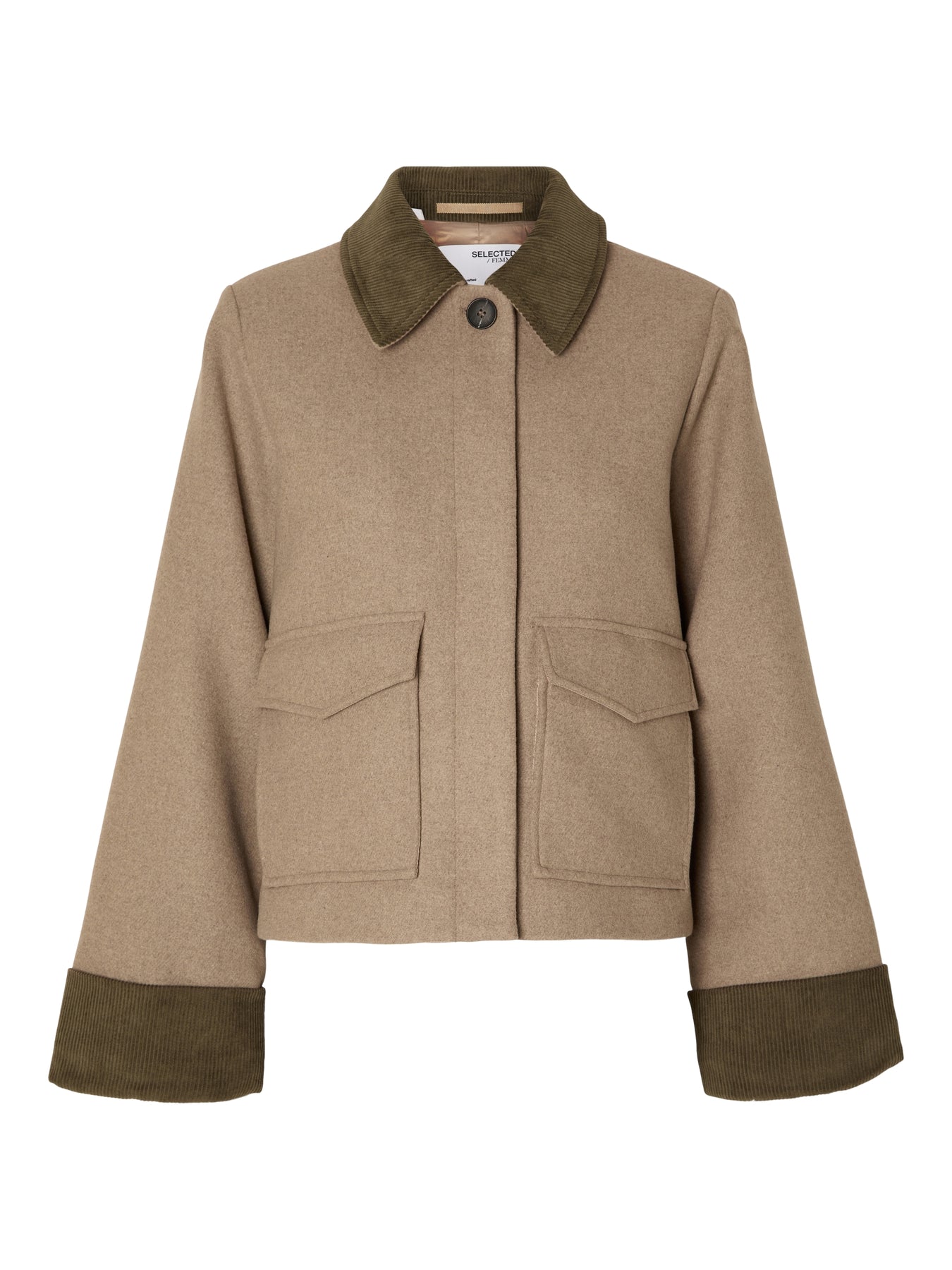 Ashley Wool Jacket - Greige Melange