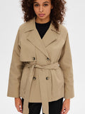 Belinda Short Trench Coat - Cornstalk