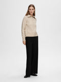 Lulu Mika Half Zip Ls Knit - Birch Melange