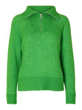 Lulu Mika Half Zip Ls Knit - Classic Green Melange