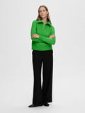 Lulu Mika Half Zip Ls Knit - Classic Green Melange