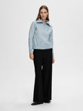 Lulu Mika Half Zip Ls Knit - Cashmere Blue Melange