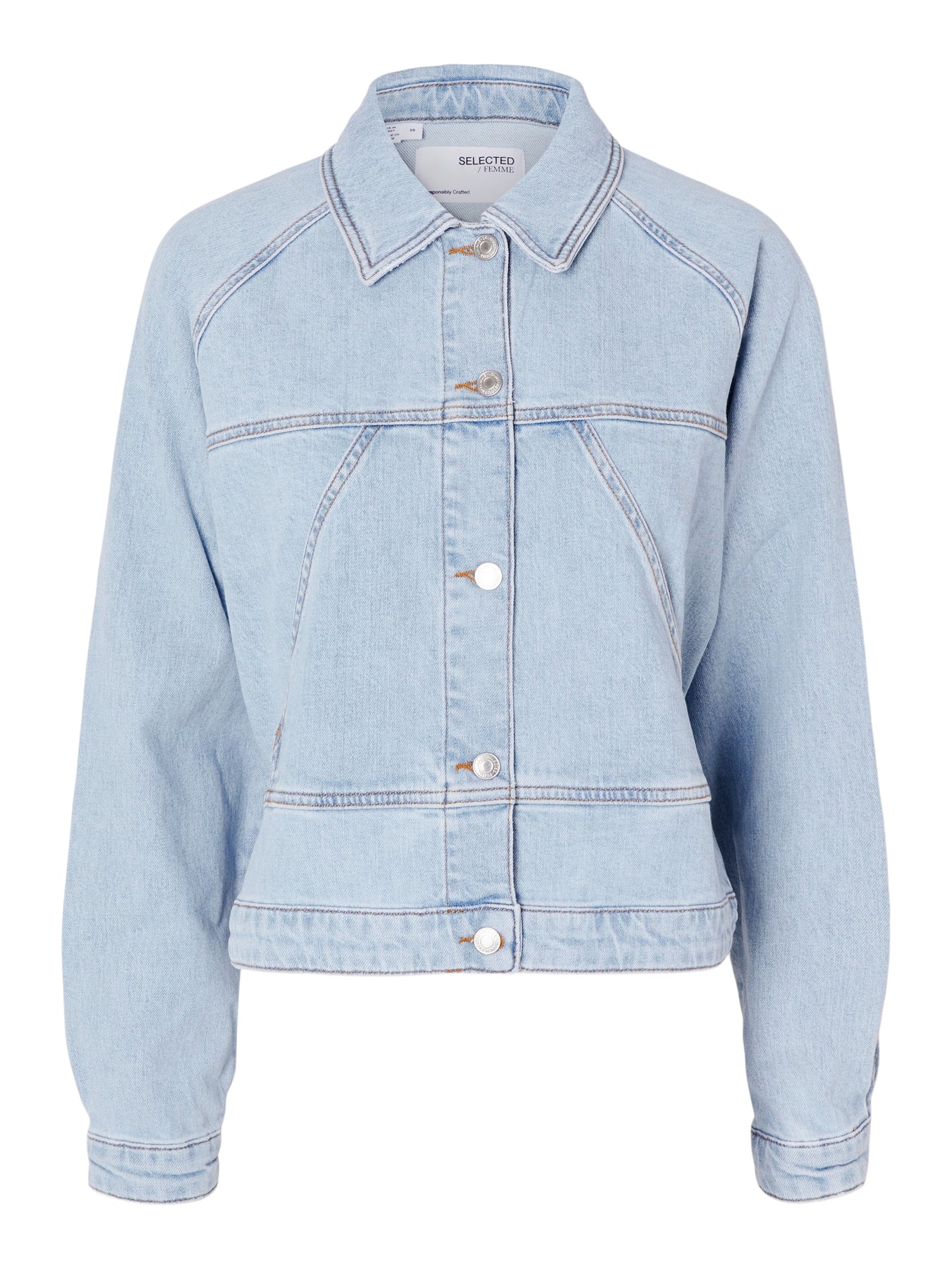 Hazel Ls Denimjacka - Ljusblå denim