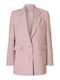 Rita Ls Relaxed Blazer Mel Noos - Bleached Mauve Melange