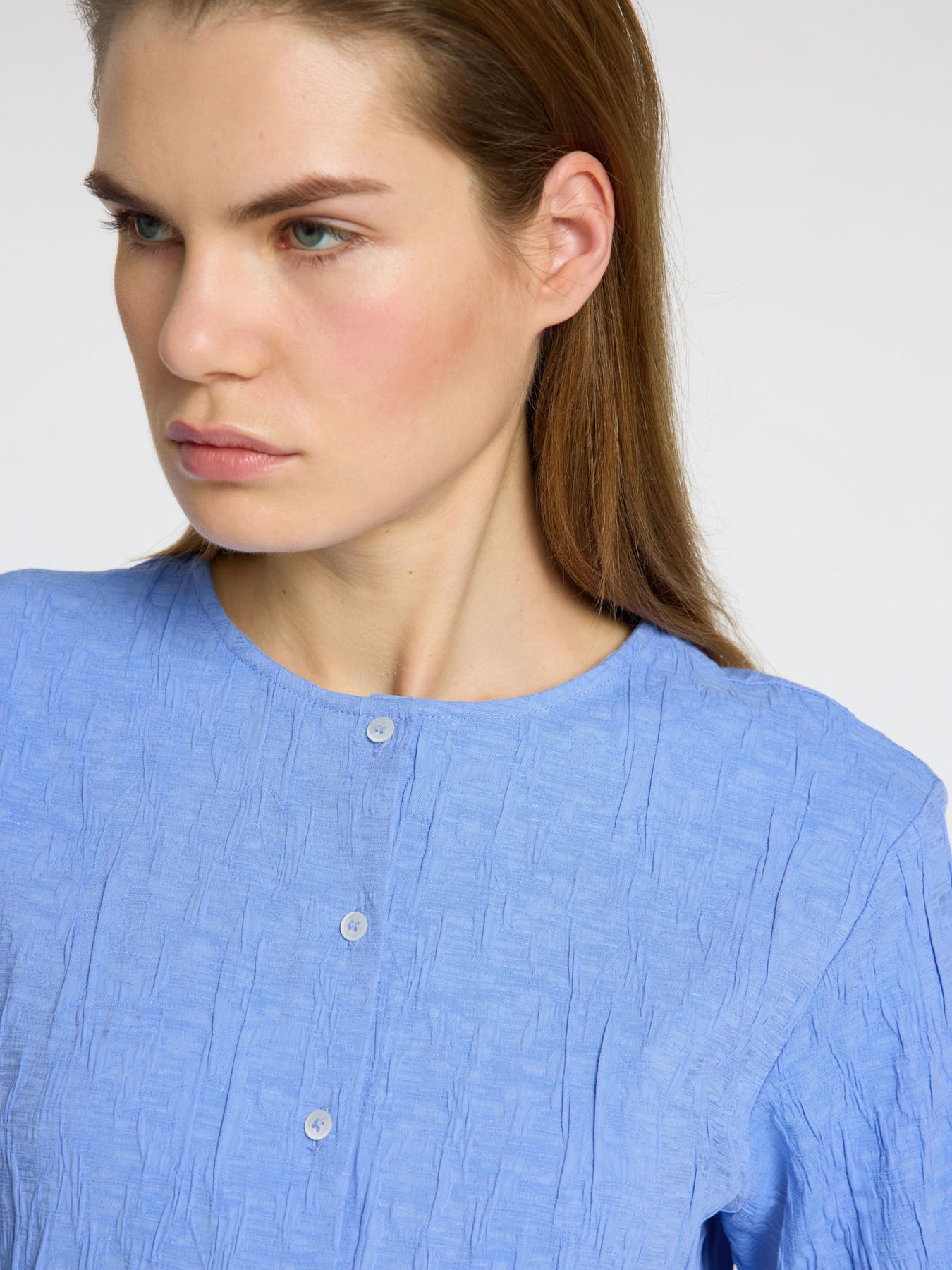 Coria Ls Shirt B - Kornblå