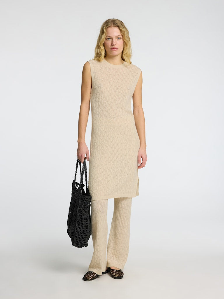 Agny Sl Knit Dress - Birch