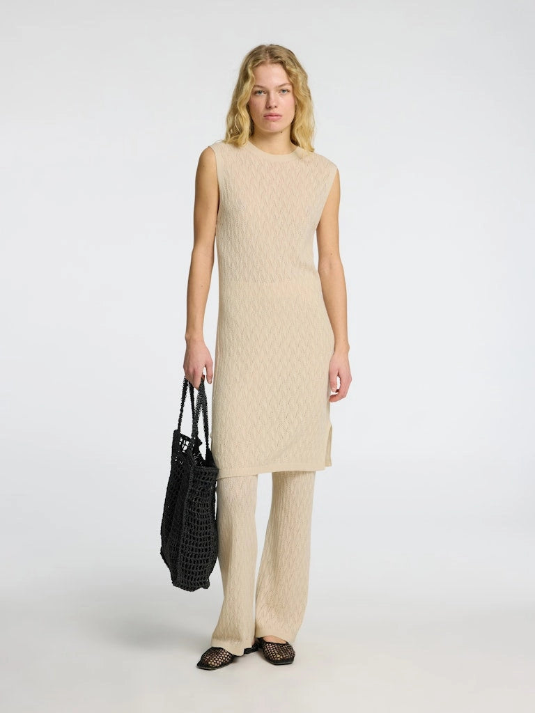Agny Sl Knit Dress - Birch