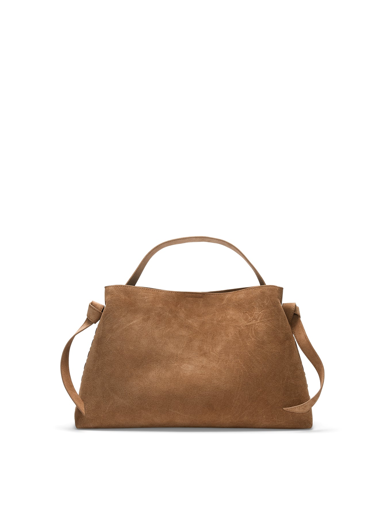 Stella Medium Suede Bag - Brun