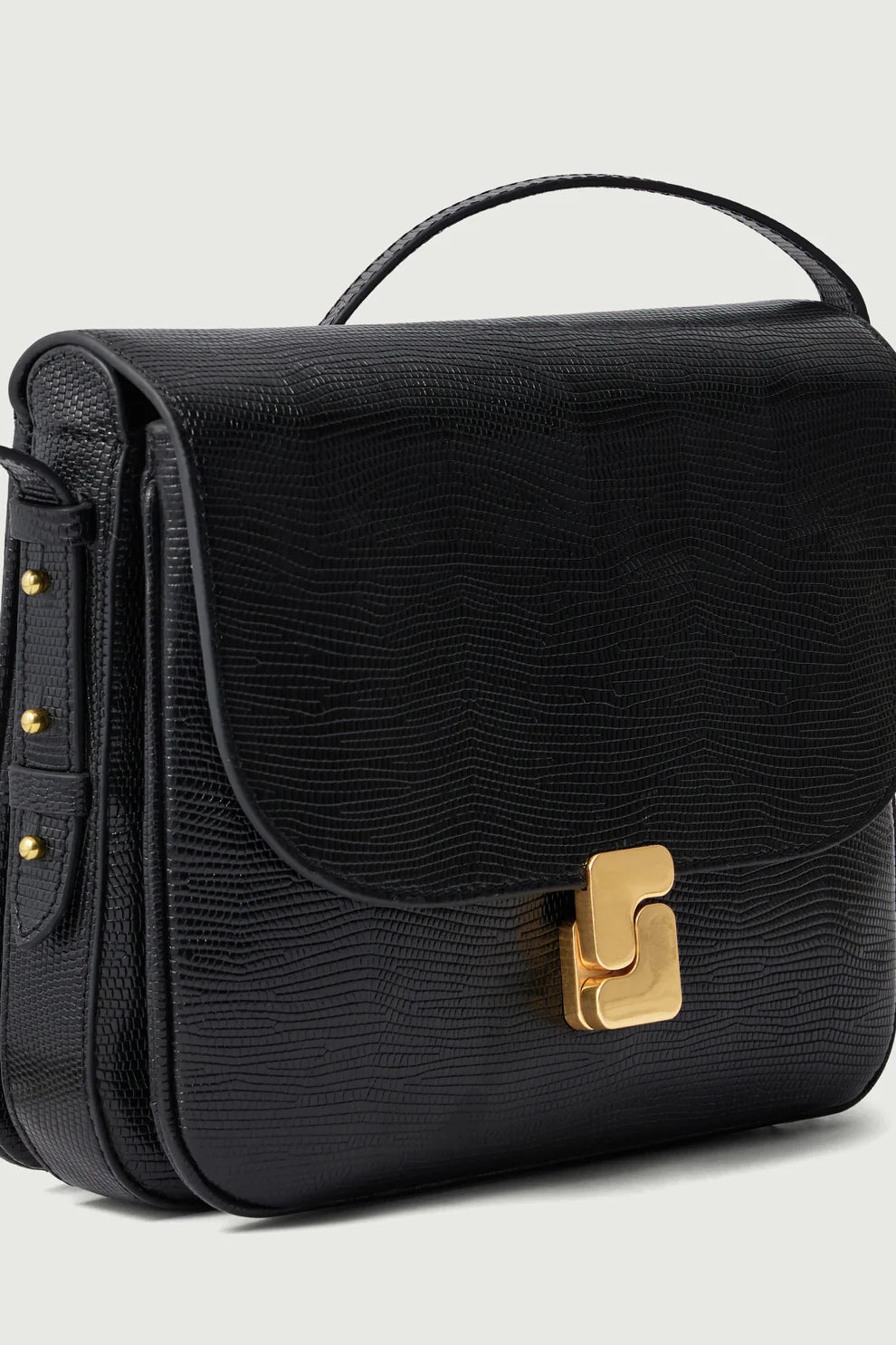 Bellissima Maxi Lizard Embossed - Noir