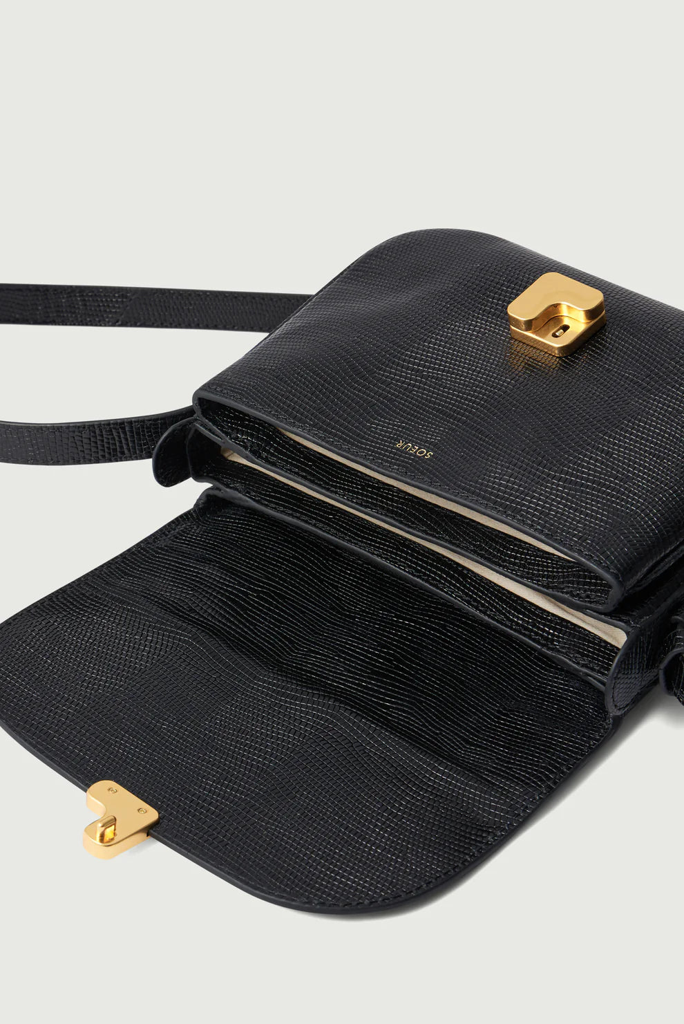 Bellissima Mini Lizard Embossed - Noir