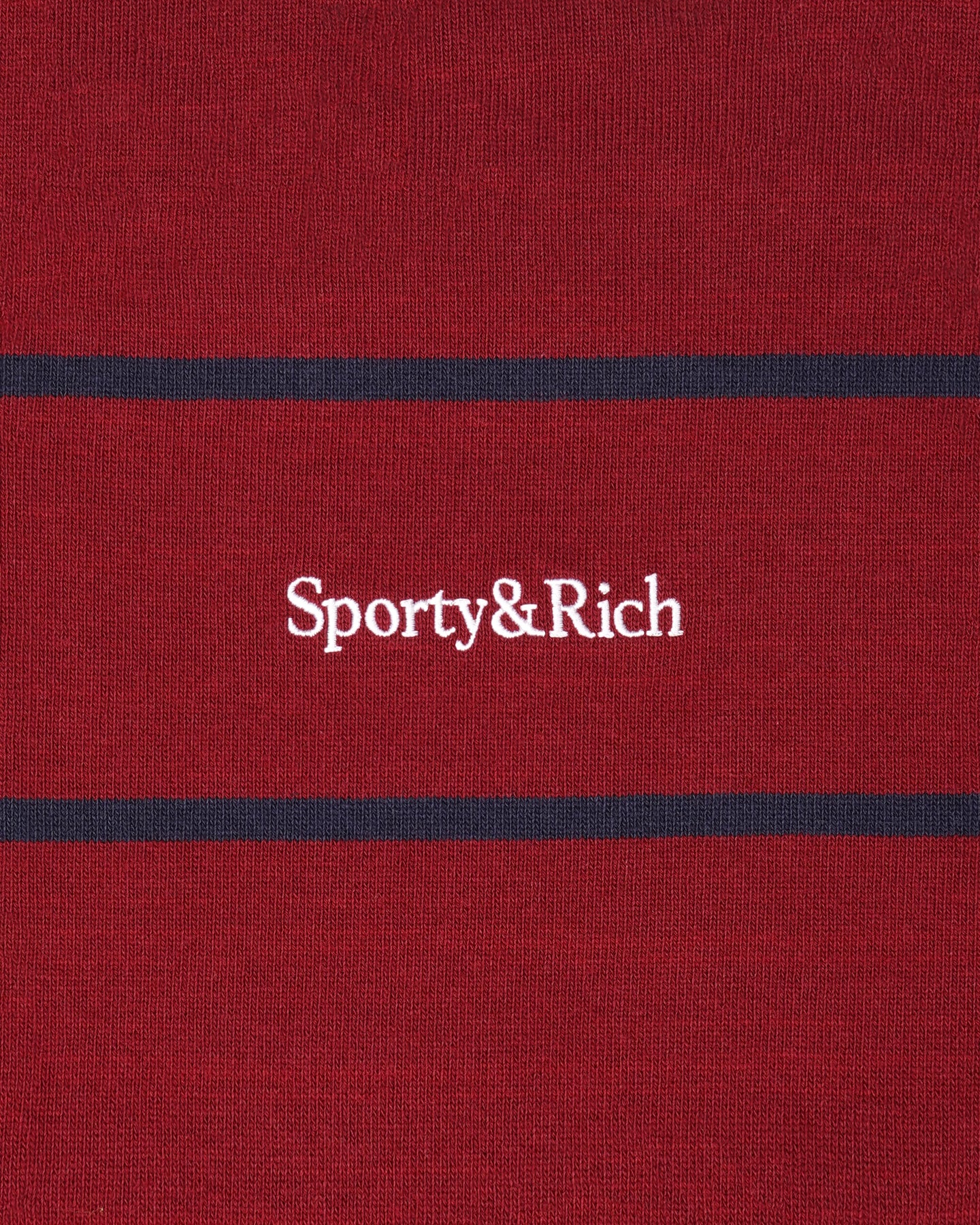 Serif Logo Rugby Polo - Merlot/White/Dark Navy
