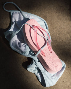 Tapered Platform Transparent - Pink Trans