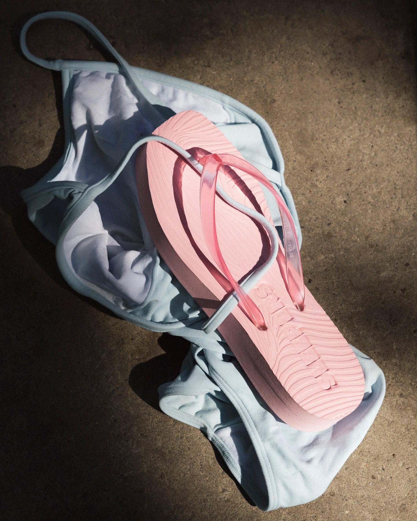 Tapered Platform Transparent - Pink Trans