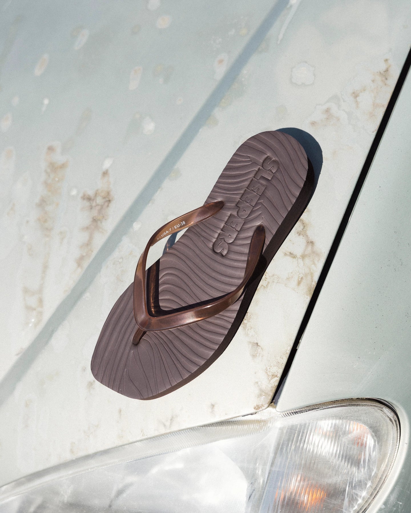 Tapered Platform Transparent - Brun