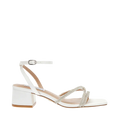 Gabby Sandal - Ivory Satin