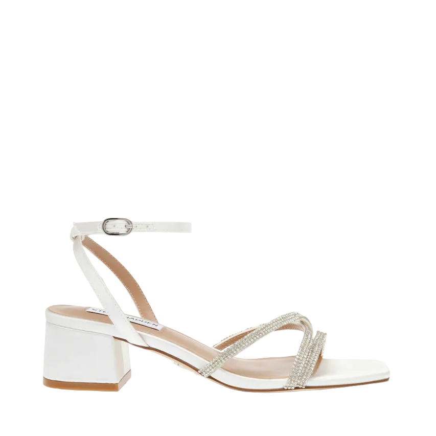 Gabby Sandal - Ivory Satin