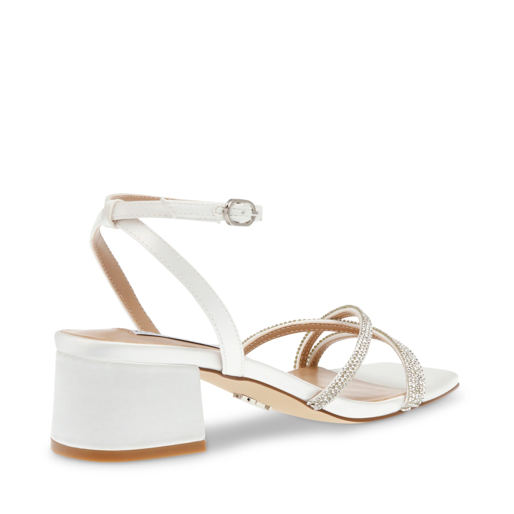 Gabby Sandal - Ivory Satin