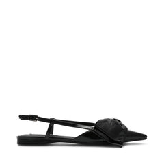 Dazzled Slingbacks - Black Leather