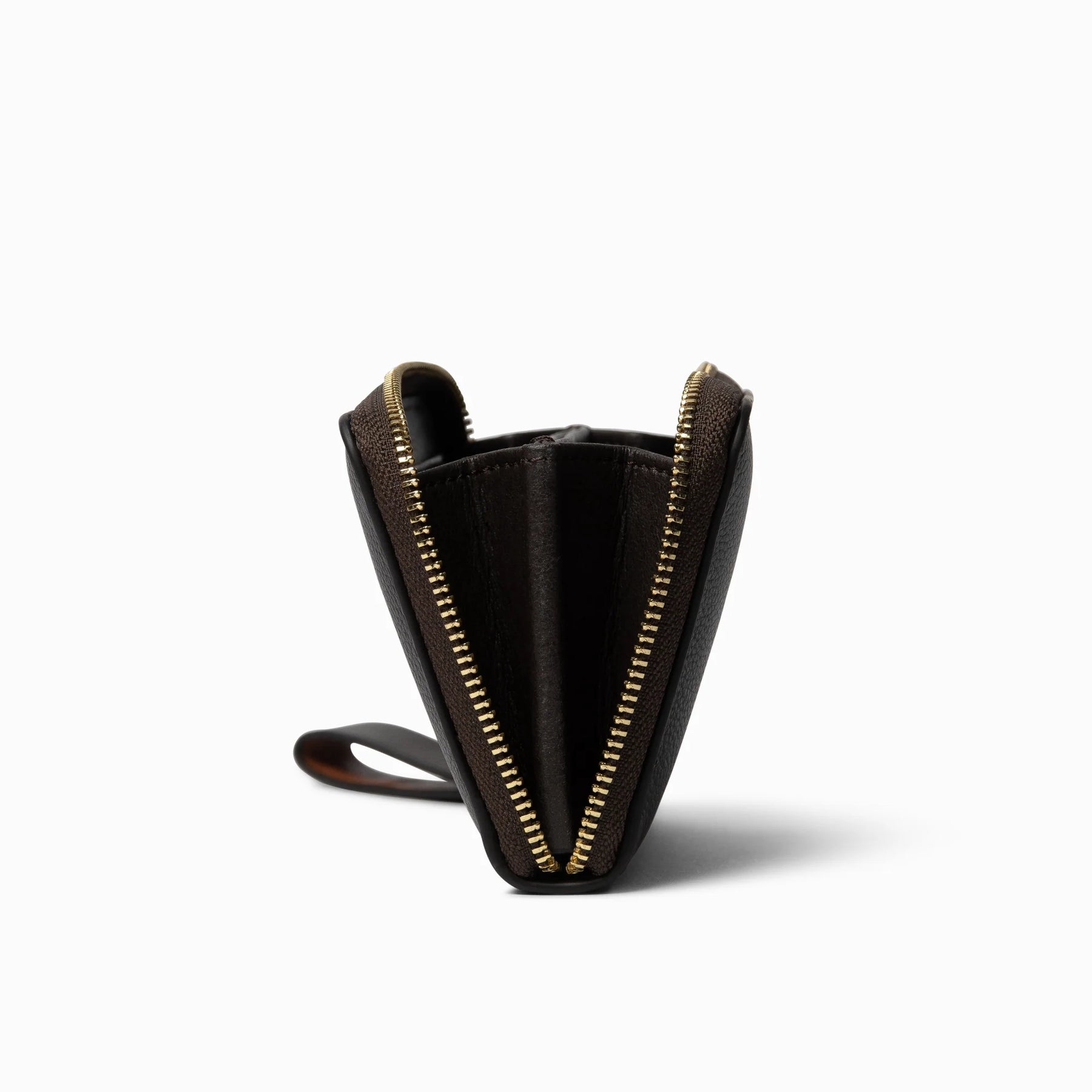 Small Zip Wallet - Dark Chocolate