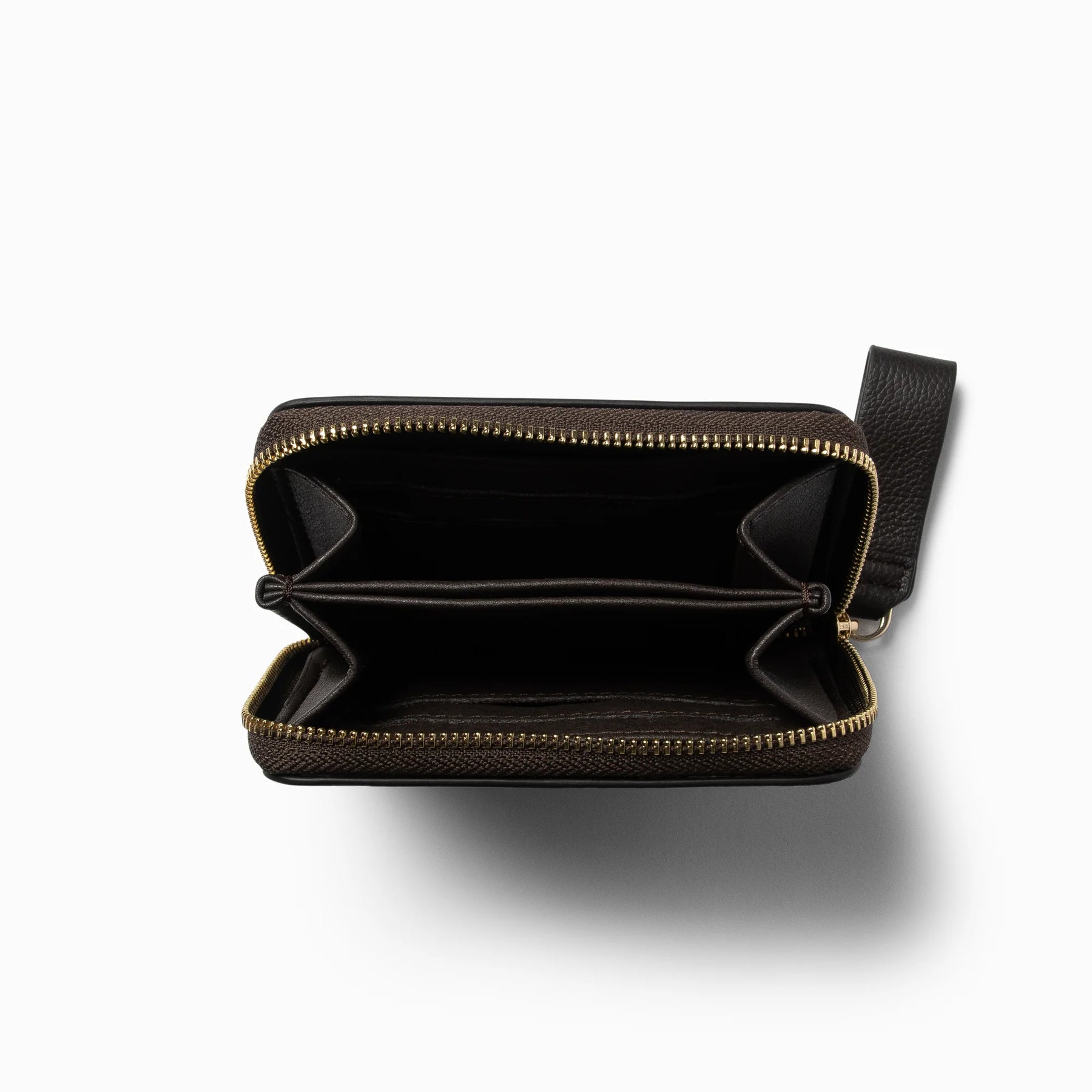 Small Zip Wallet - Dark Chocolate